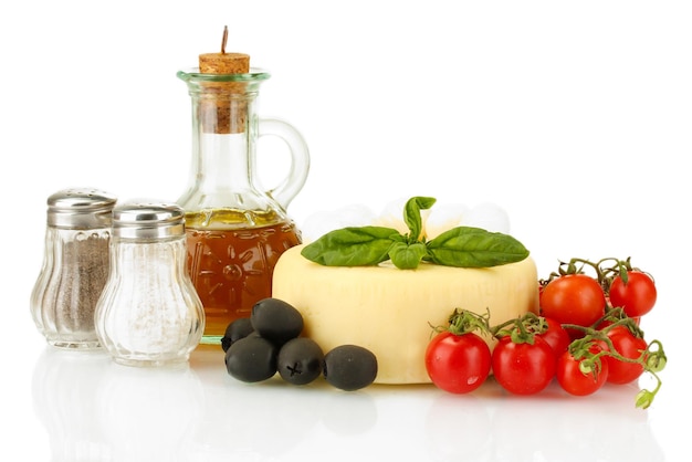 Kolorowe składniki na blacie